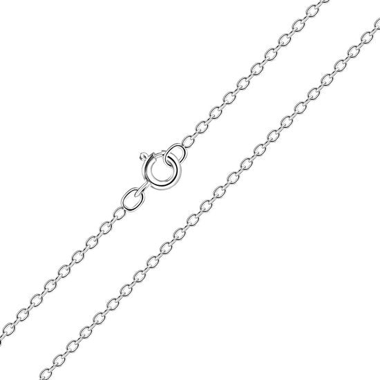 Joy|S - Zilveren ketting - kinderketting - 40 cm