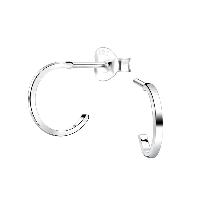 Joy|S - Zilveren oorringen stud - 0.13 / 10 mm