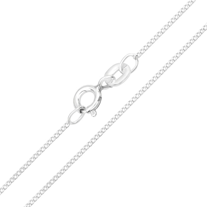 Joy|S - Zilveren ketting - 45 cm - gourmet - karabijn sluiting - basic - zonder hanger