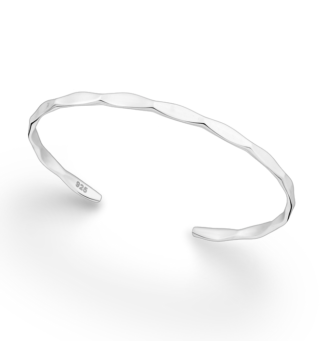 Joy|S - Zilveren armband - bangle - 61 mm / 3 mm - gepolijst