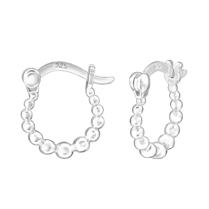 Joy|S - Zilveren oorringen 10 mm / 2.7 mm - Dots - Franse sluiting - balletjes / bolletjes - sterling zilver 925