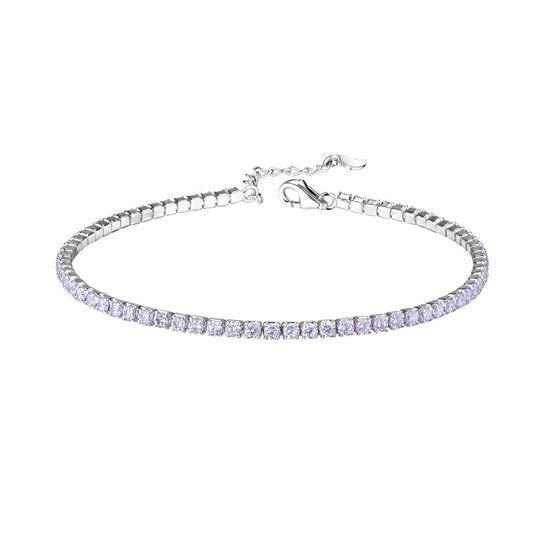 Joy|S - Zilveren tennis armband - zirkonia