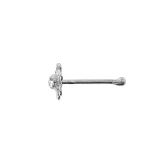 Joy|S - Zilveren bloemetjes neuspiercing set - 20 stuks - zirkonia