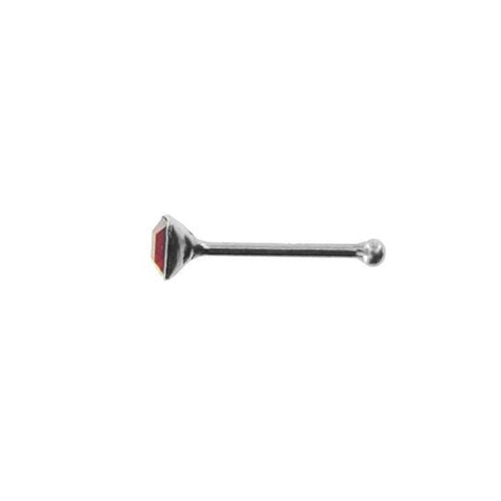Joy|S - Zilveren vierkant 2 mm neuspiercing set - 20 stuks - zirkonia - multicolor
