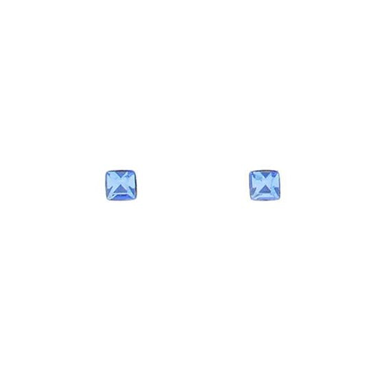 Joy|S - Zilveren vierkant 2 mm neuspiercing set - 20 stuks - zirkonia - multicolor