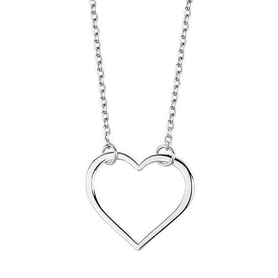 Joy|S - Zilveren puro amore ketting met hartje - gehodineerd