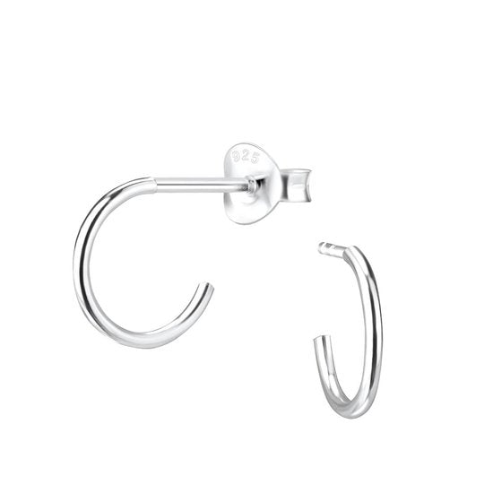Joy|S - Zilveren basic oorringen stud 10 mm