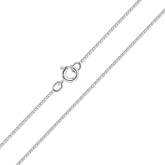 Joy|S - Zilveren ketting - gourmet - 50 cm