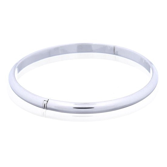Joy|S - Zilveren bangle armband rond bol 5 x 65 mm