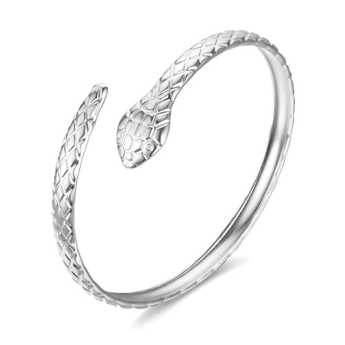 Joy Ibiza - slang bangle armband - waterproof - 57 mm / 5 mm - bohemian style - stainless steel - ip/pvd - hypoallergeen - geen verkleuring incl garantie - t57