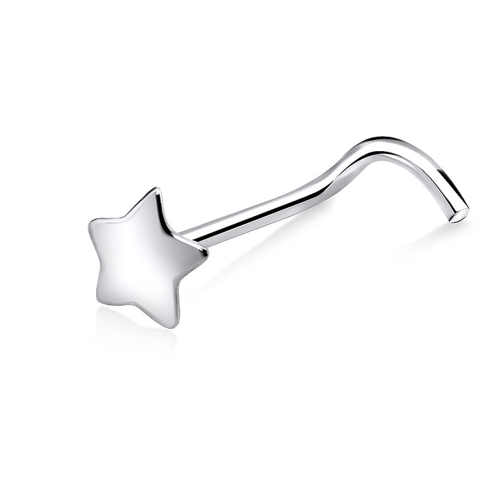Joy|S - Zilveren neuspiering ster 4 mm