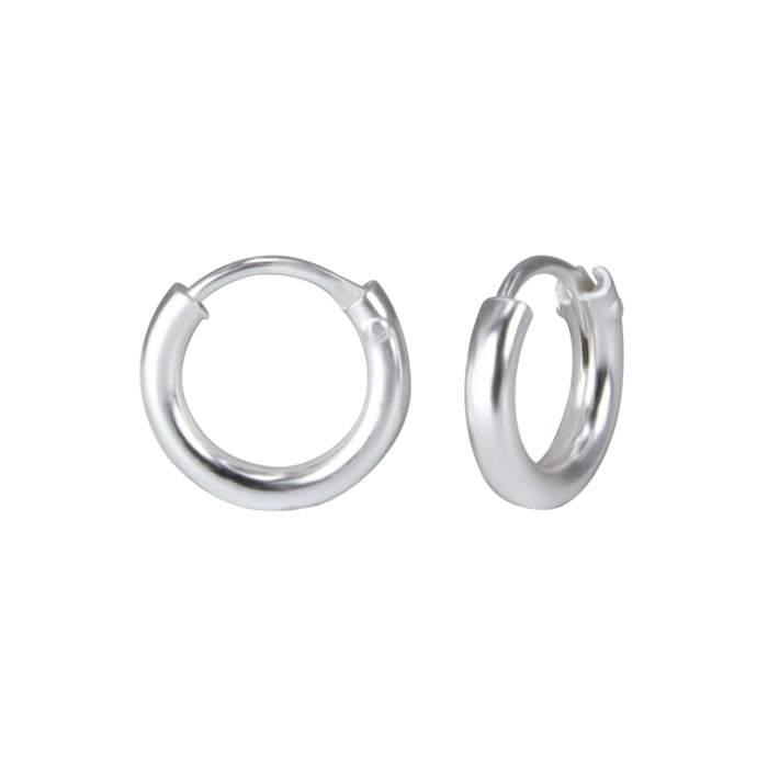 Joy|S - Zilveren petit oorbellen 11 mm basic oorringen
