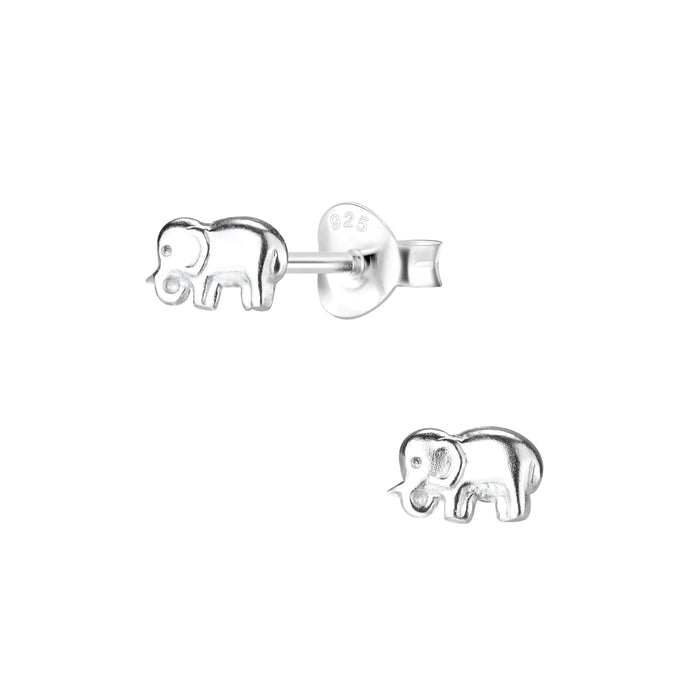 Joy|S - Zilveren petit olifant oorbellen - 6 x 4 mm